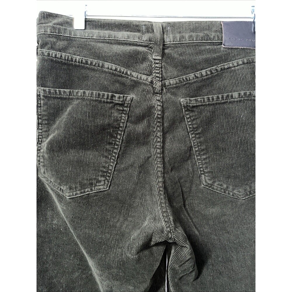 Citizens of Humanity Wide Leg Olive Corduroy Pants High Rise Size 29 - Picture 7 of 9